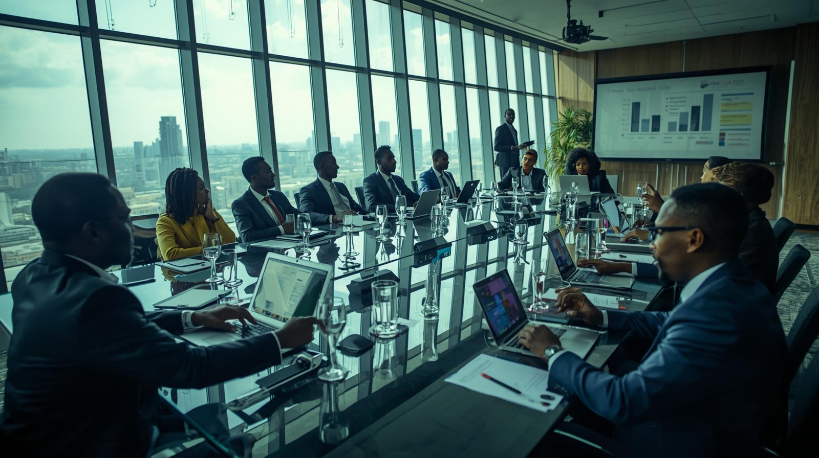 MICE event at a luxury coastal venue in Kenya with conference setup and delegates